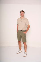 bermuda cargo in cotone gabardine