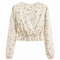 Blusa Cropped a Fiori