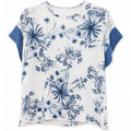 BLUSA CON FANTASIA BLU