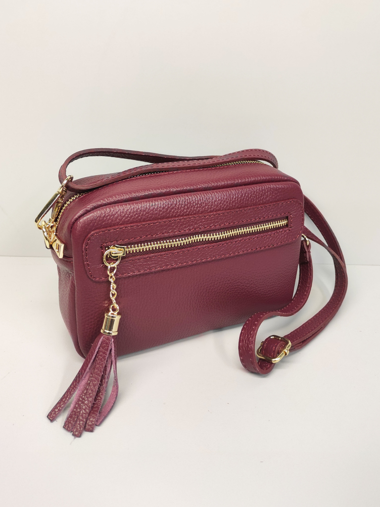 Borsa a Tracolla in Pelle Martellata