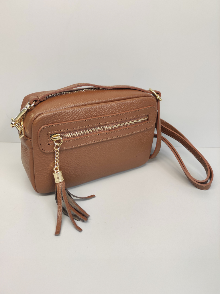 Borsa a Tracolla in Pelle Martellata