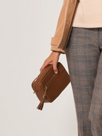Borsa a Tracolla in Pelle Martellata
