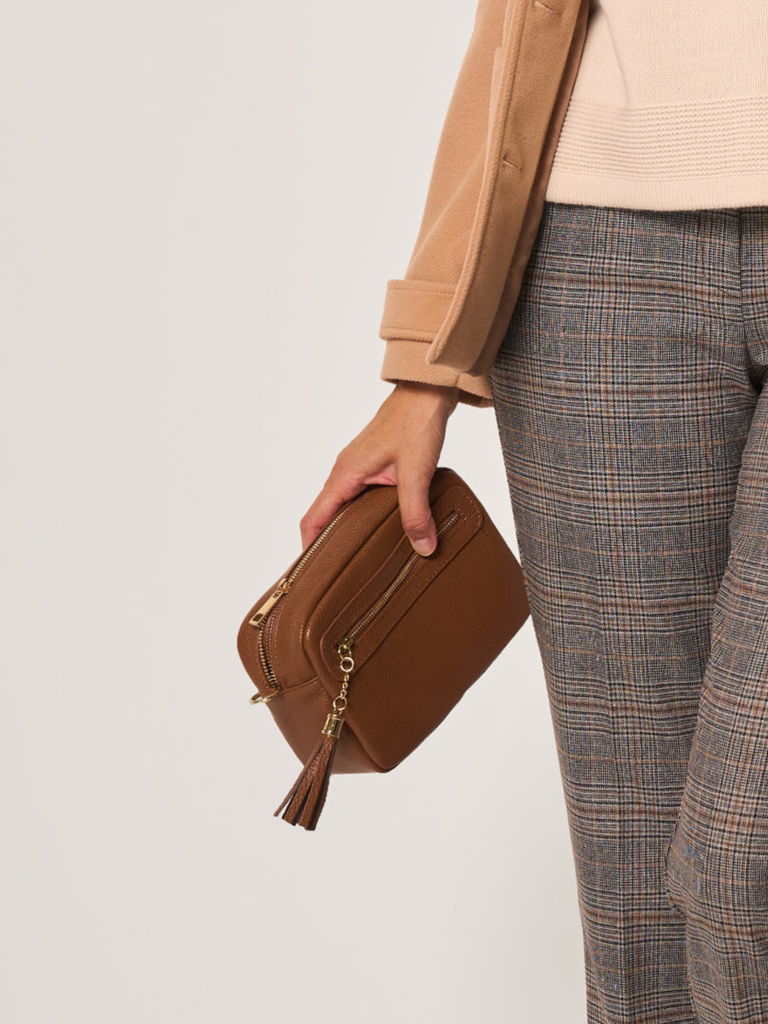 Borsa a Tracolla in Pelle Martellata
