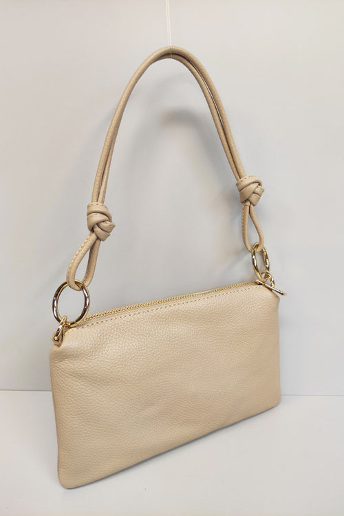 Borsa a Mano in Pelle Martellata