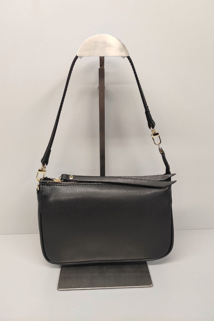 Borsa martellata con tracolla regolabile