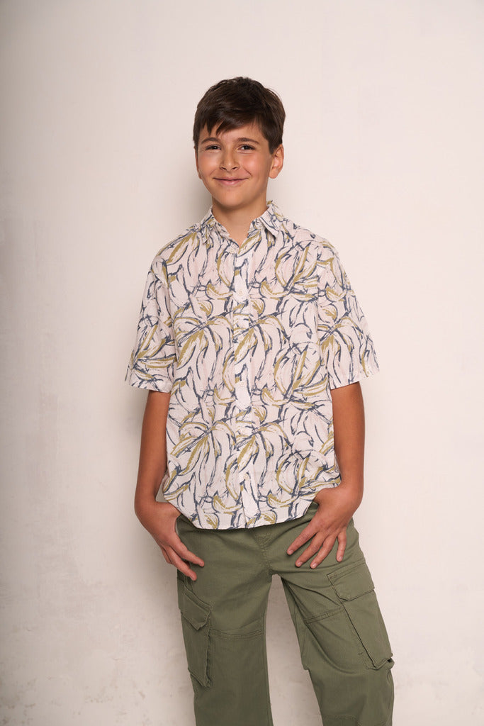 Camicia con stampa da bambino