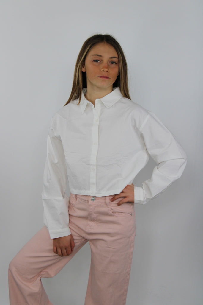 Camicia da bambina corta