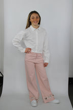 Camicia da bambina corta