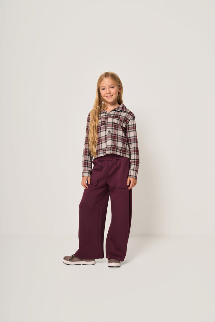 Camicia crop bambina