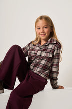 Camicia crop bambina