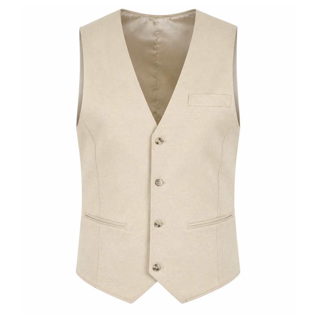 Gilet con cuciture