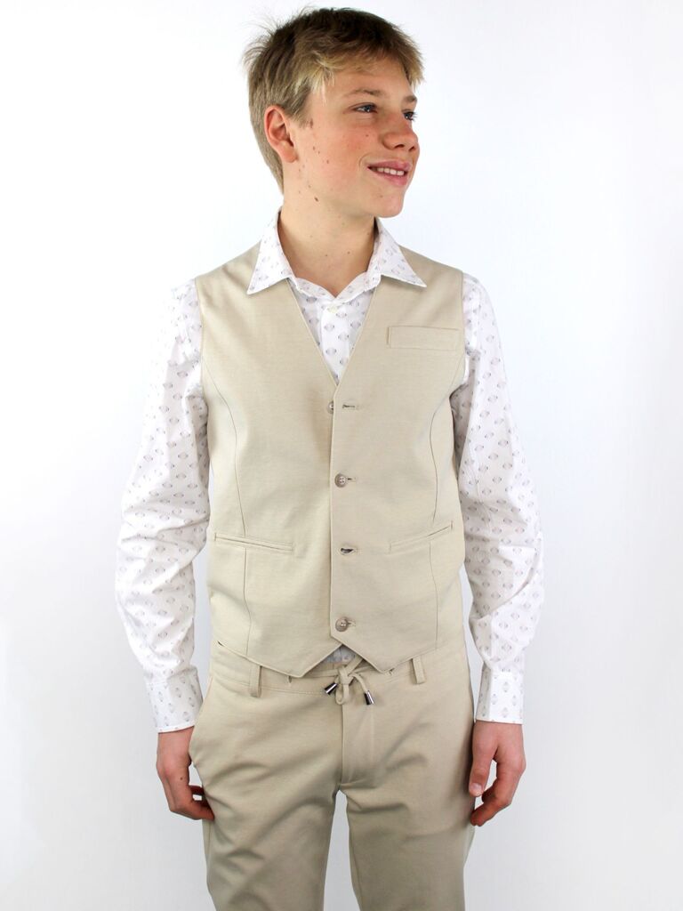 Gilet con cuciture