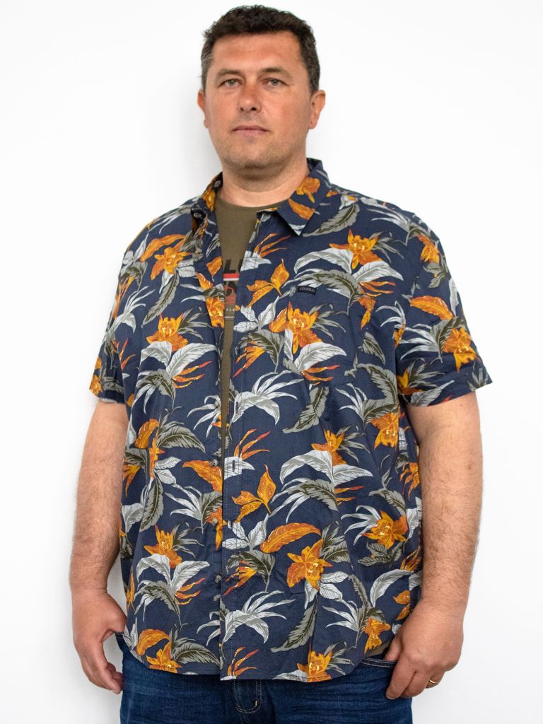 Camicia con struttura stampata