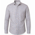 Camicia Uomo Slim Fit Fantasia Micro Geometrica
