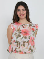 Camicietta con rouge spalle
