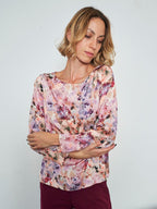 Camicia in fantasia raso