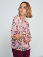 Camicia in fantasia raso