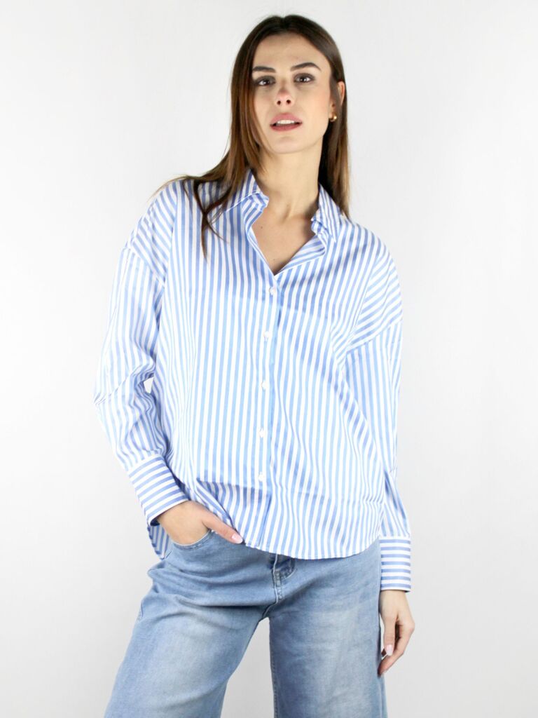Camicia over rigata
