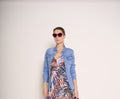 Camicia di jeans con tasche frontali