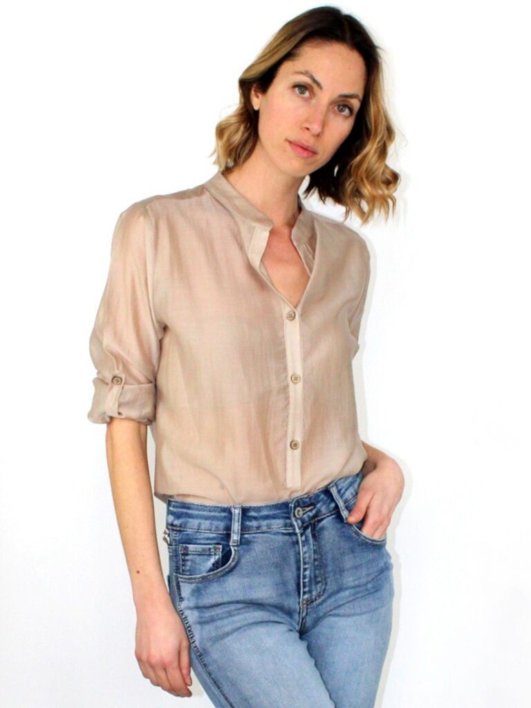 Camicia scollo a v