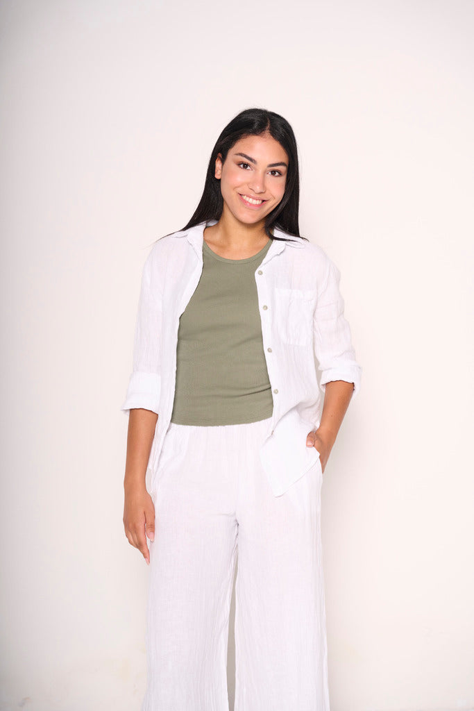 Camicia di lino fresca ed elegante