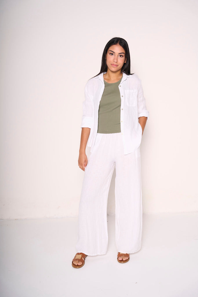 Camicia di lino fresca ed elegante