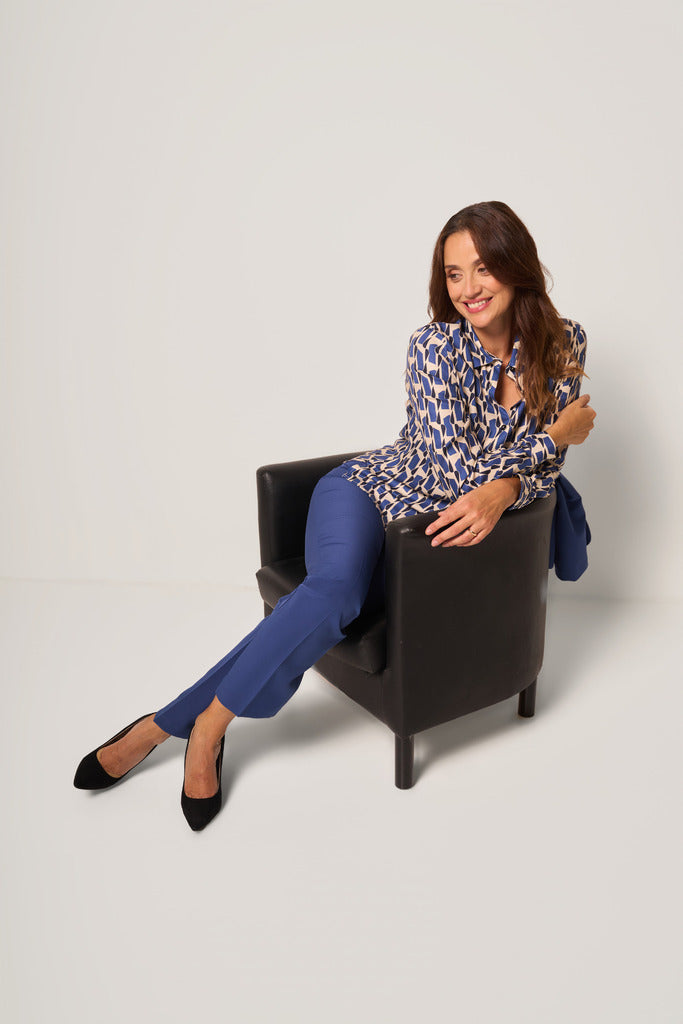 Camicia stampata geometrica