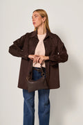 Giacca camicia REJANE scamosciata