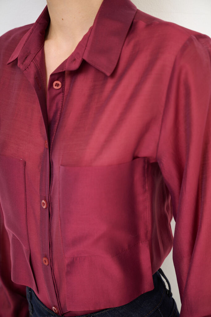 Camicia da donna cropped basic