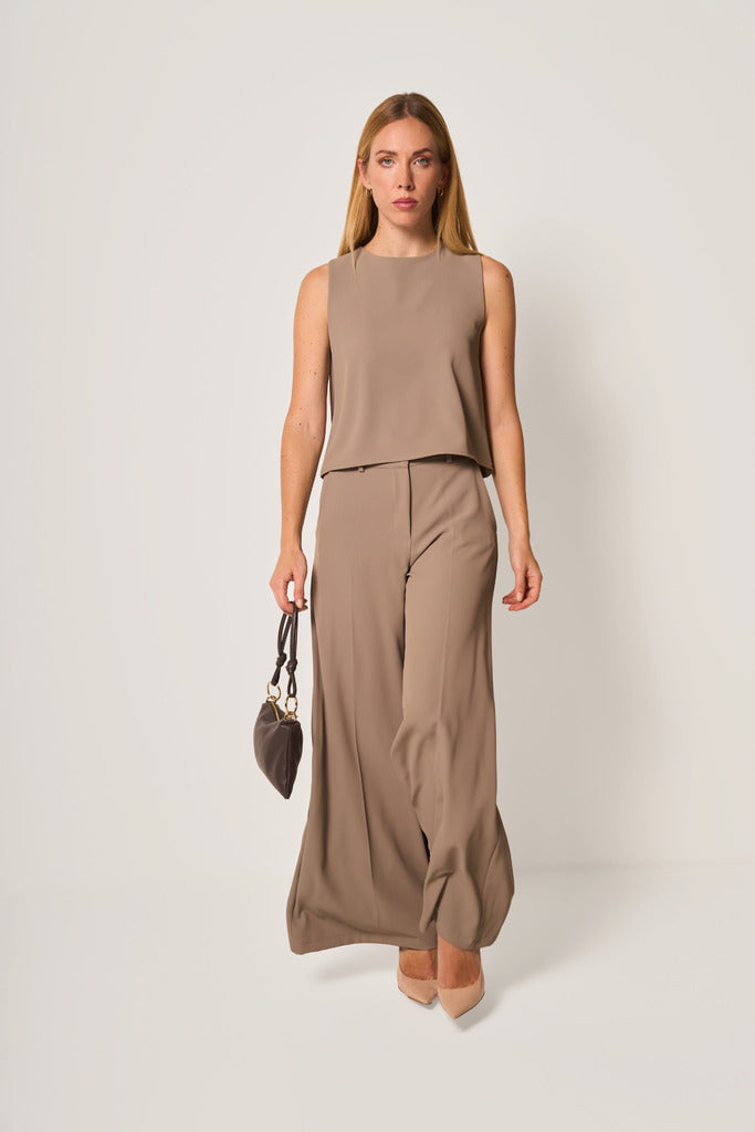 Top elegante smanicato