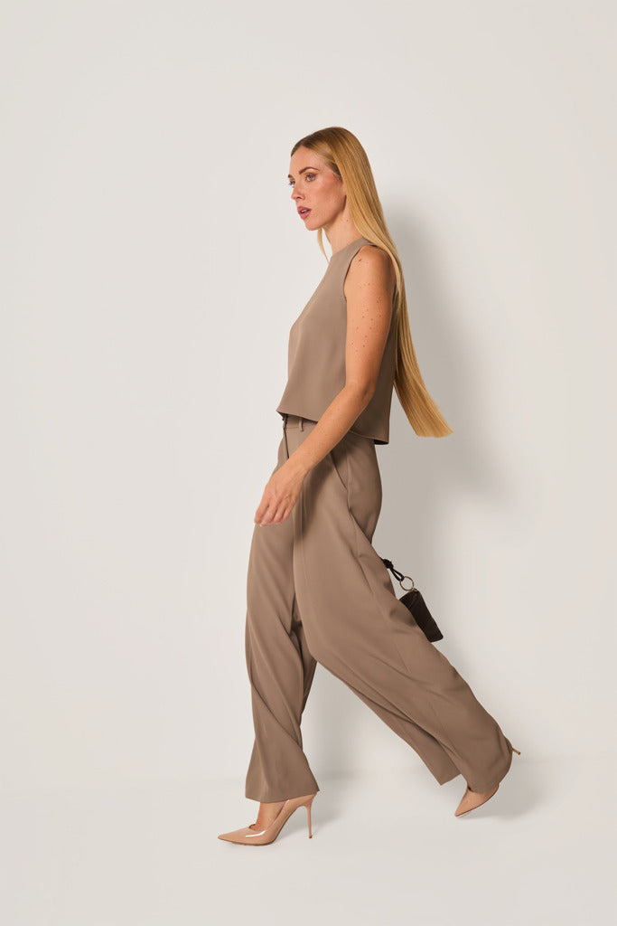 Top elegante smanicato