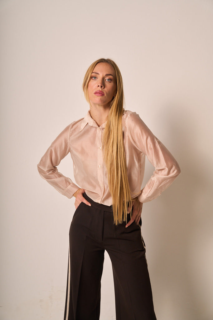 Camicia satinata donna