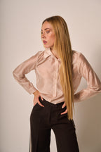 Camicia satinata donna