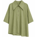 Camicia Donna Over con Maxi Colletto