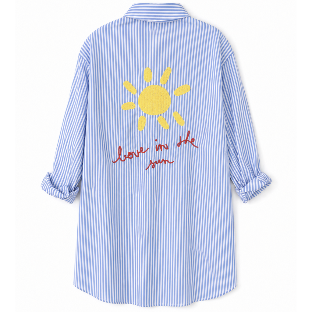 CAMICIA CON RICAMO SUL RETRO