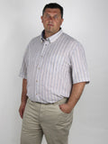 Camicia rigata manica corta