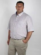 Camicia rigata manica corta