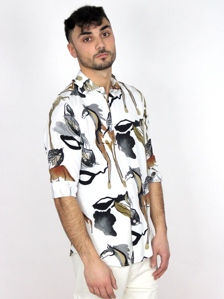 Camicia Giovane Stampata