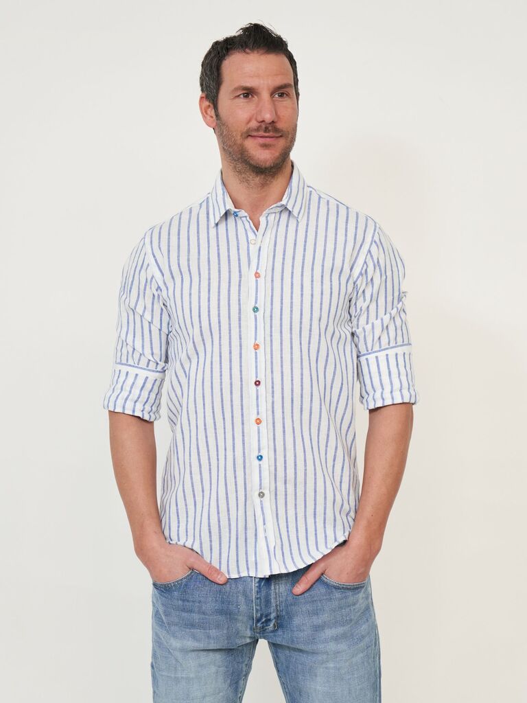 Camicia Uomo Rigata