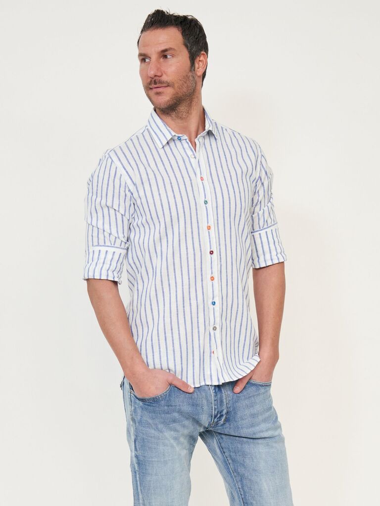 Camicia Uomo Rigata
