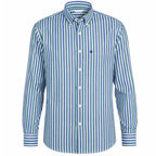 Camicia Uomo a Righe con Taschino e Colletto Button-down