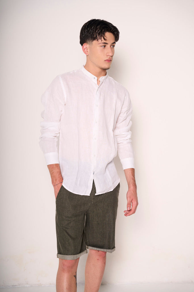 Camicia alla Coreana in Lino