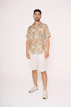 Camiciotto in Mussola a Fantasia Tropicale