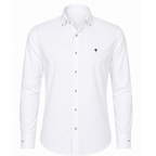 Camicia Uomo con Cuciture a Contrasto