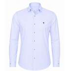 Camicia Uomo con Cuciture a Contrasto