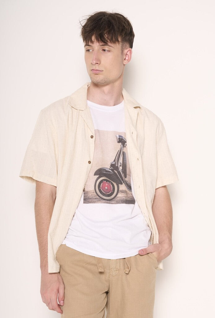 Camicia Uomo in Cotone Leggero a Maniche Corte