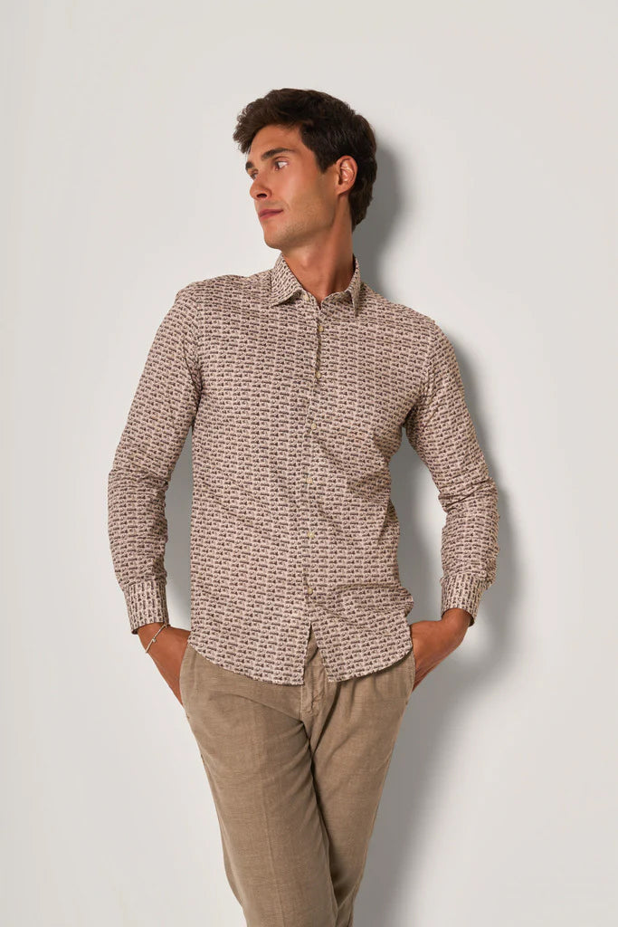Camicia Fantasia Geometrica Uomo