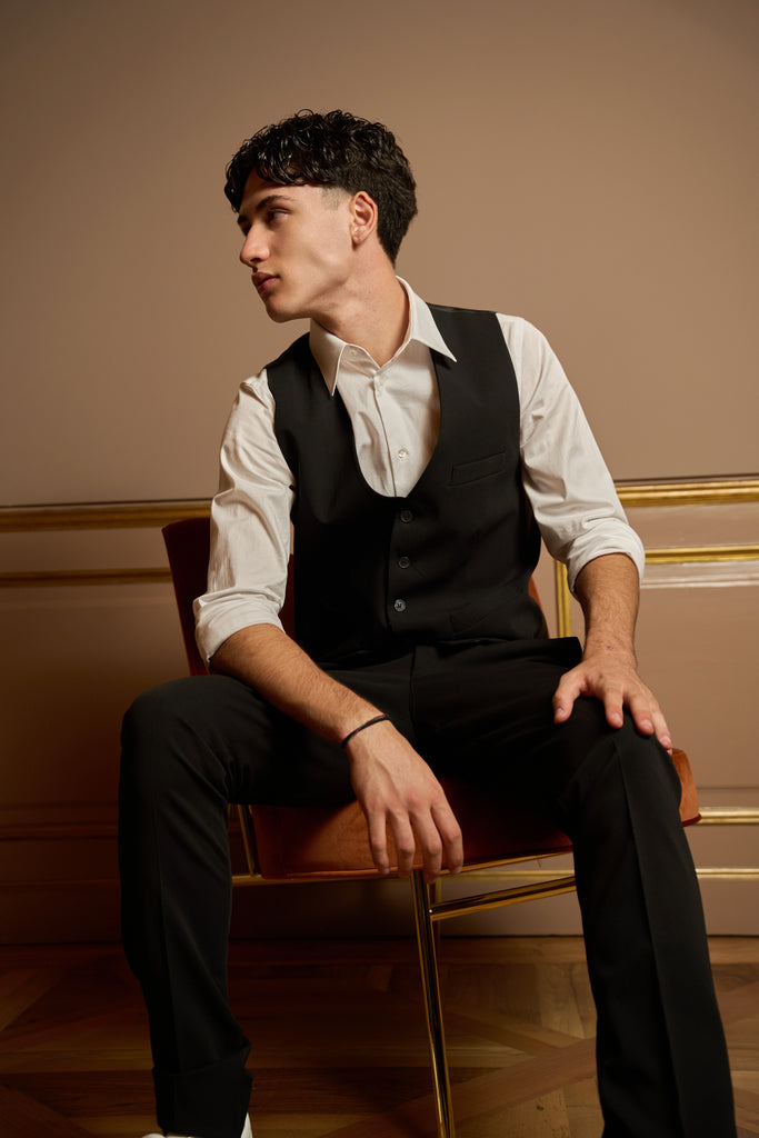 Camicia uomo con collo morbido