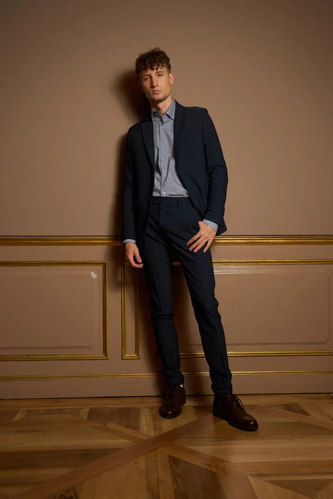 Camicia Uomo Microfantasia