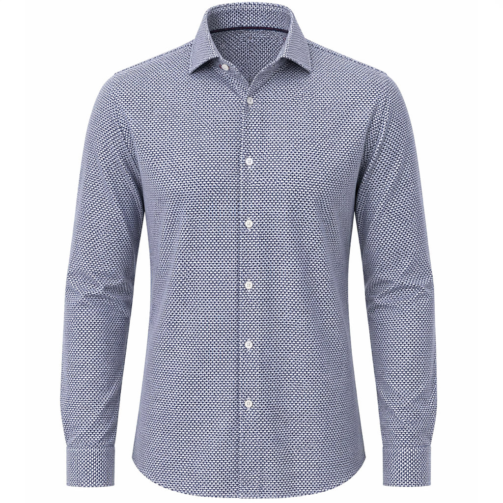 Camicia Uomo Microfantasia